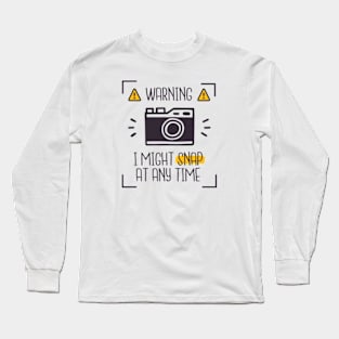 Snap at Any Time Long Sleeve T-Shirt